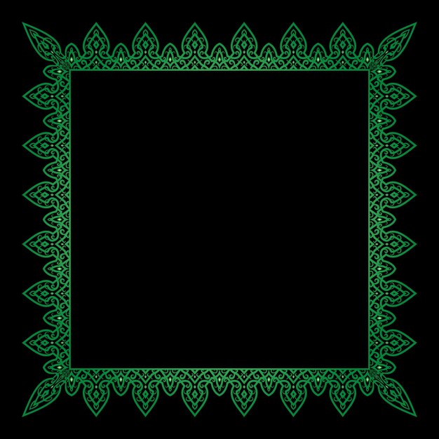 Gradient green border decoration