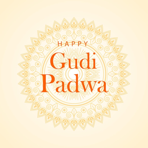 Vector gradient gudi padwa background