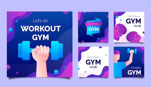 Gradient gym design template