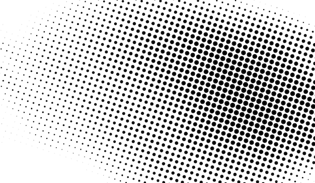 Градиент полутоновых точек фон Поп-арт шаблон текстуры Векторная иллюстрация