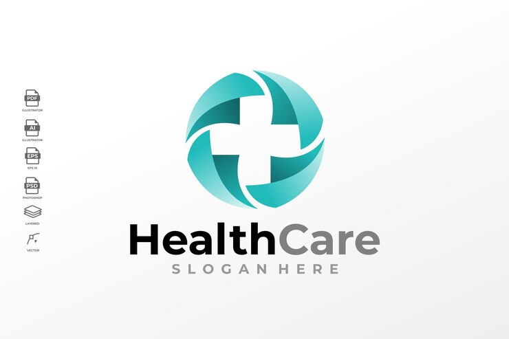 Шаблон дизайна логотипа Gradient Health Care