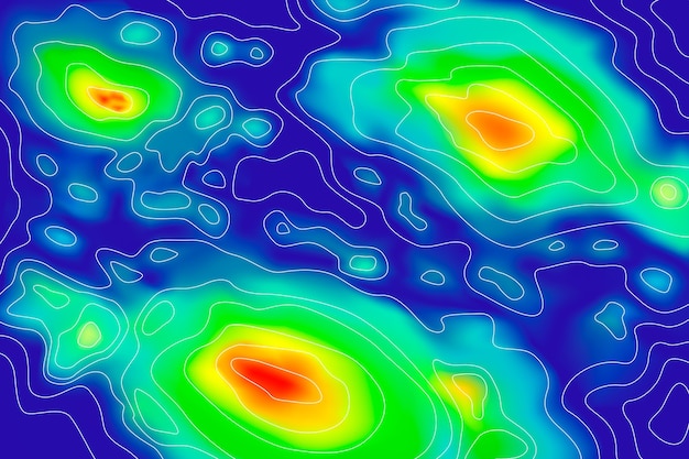 Vettore sfondo della mappa di calore gradiente