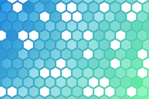 Vector gradient hexagonal background