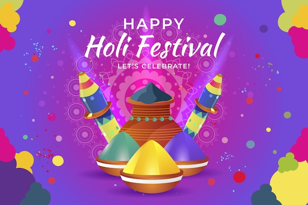 Illustrazione di gradiente di holi