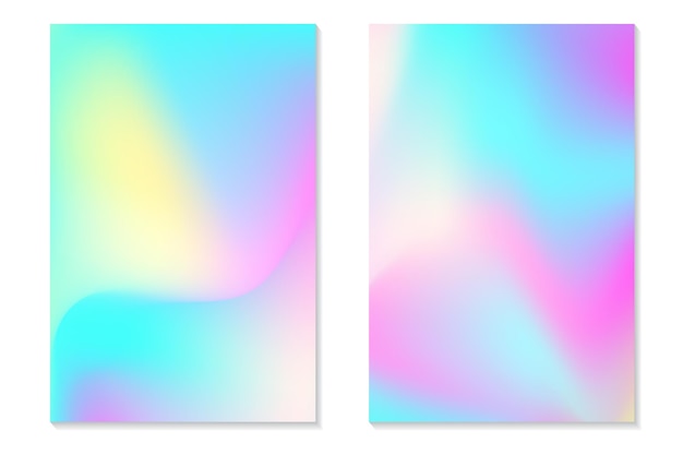 Gradient Hologram Backgrounds