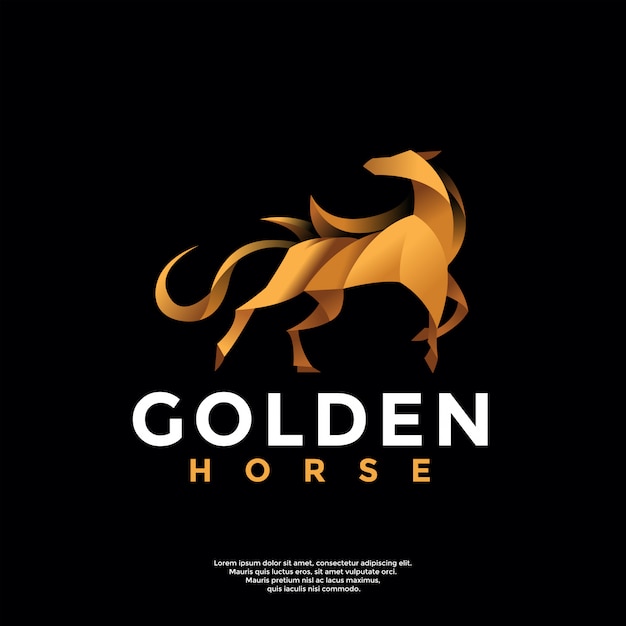 gradient horse logo  