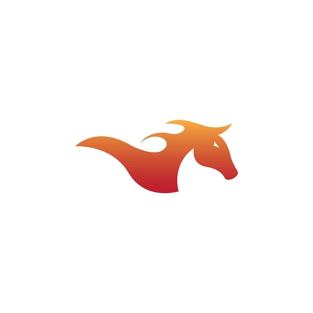 Gradient horse logo