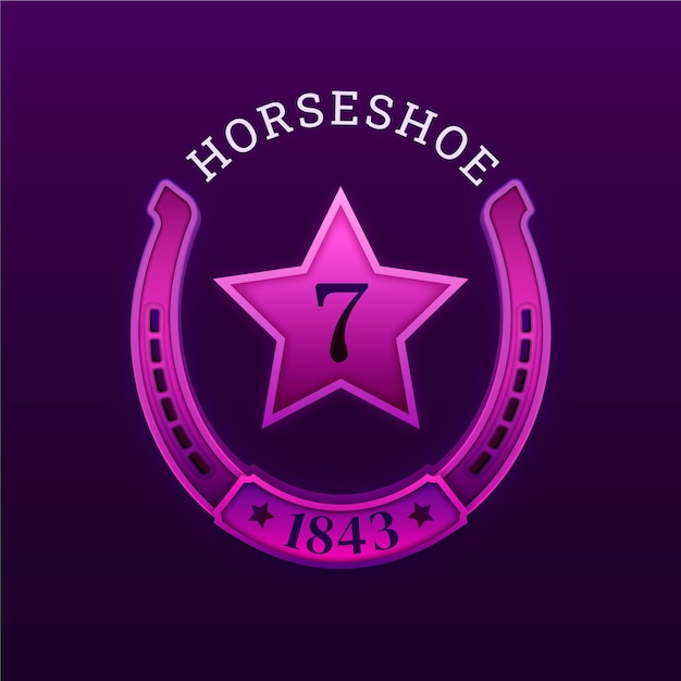 Gradient horseshoelogo template