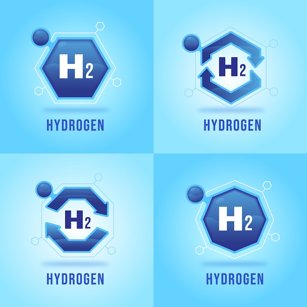 Gradient hydrogen symbols