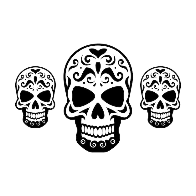 Gradient illustration for dia de muertos celebration DAY OF DEAD VECTOR ILLUSTRATION MADE WITH AI