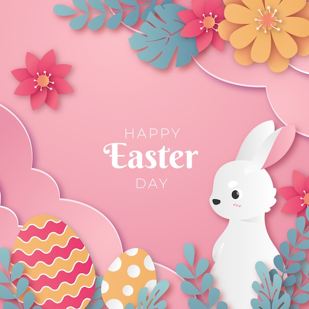 Vector gradient illustration for easter celebration