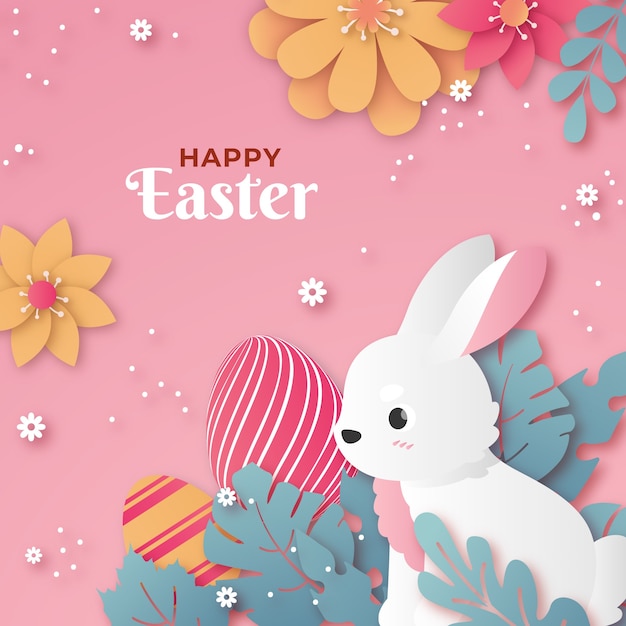 Vector gradient illustration for easter celebration