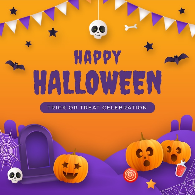 Premium Vector | Gradient illustration for halloween celebration