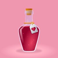 gradient illustration love potion