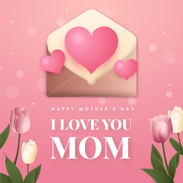 Gradient illustration for mother's day celebration