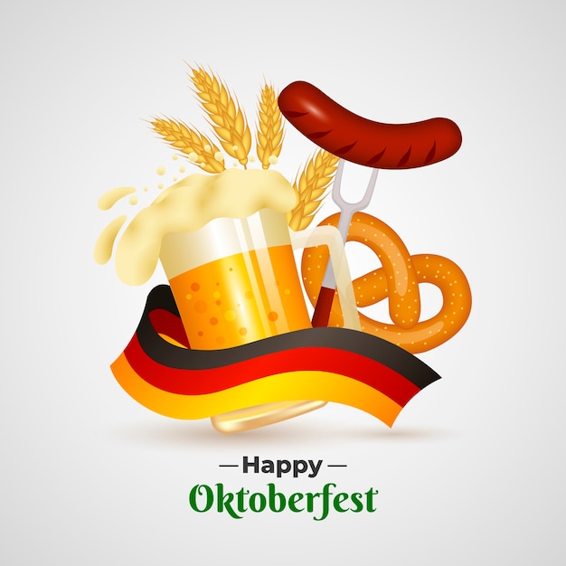 Gradient illustration for oktoberfest celebration