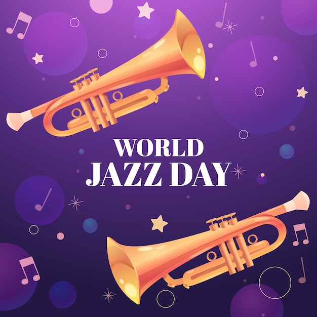 Gradient illustration for world jazz day