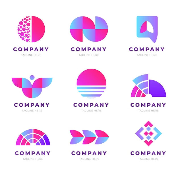 Vector gradient infinity lines logo design infinity symbol making from lines concept logo design logo tem