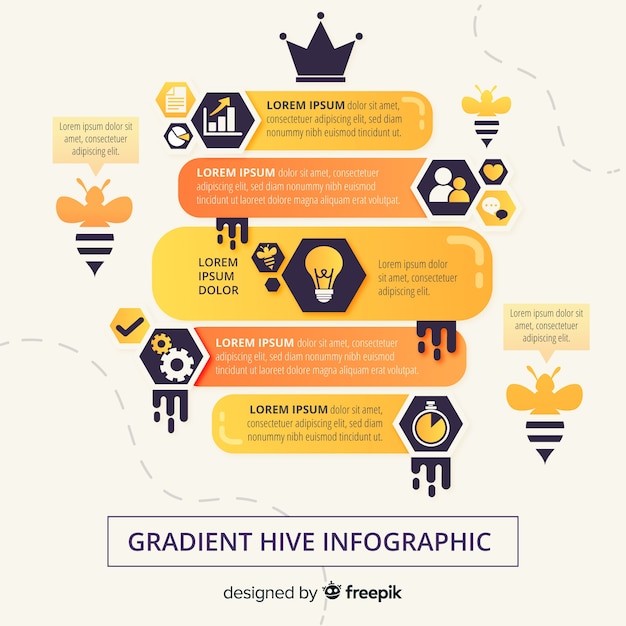 Gradient infographic background