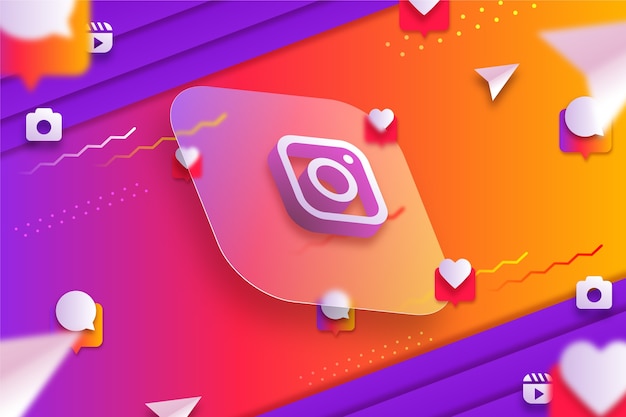Gradiënt Instagram achtergrond