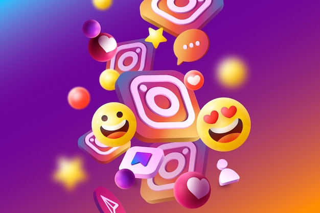 Градиентный фон Instagram