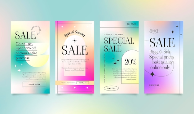 Gradient instagram sale stories collection