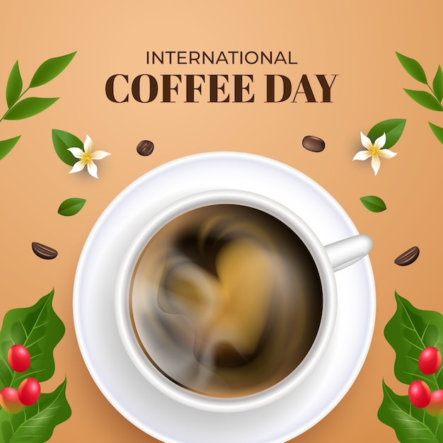 グラディエント国際コーヒーデーのイラスト
