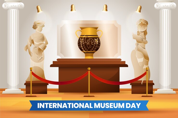 वेक्टर gradient international museum day background