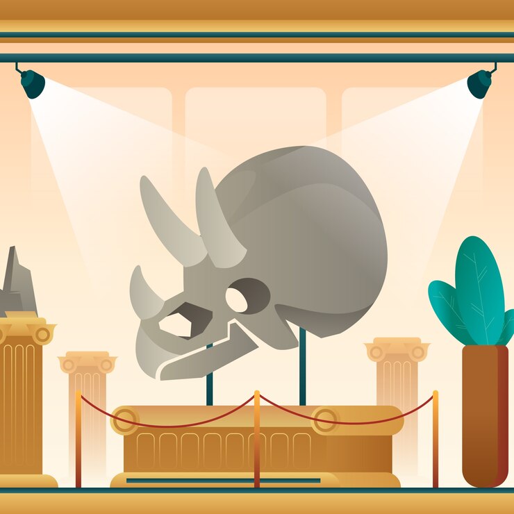 Vector gradient international museum day illustration