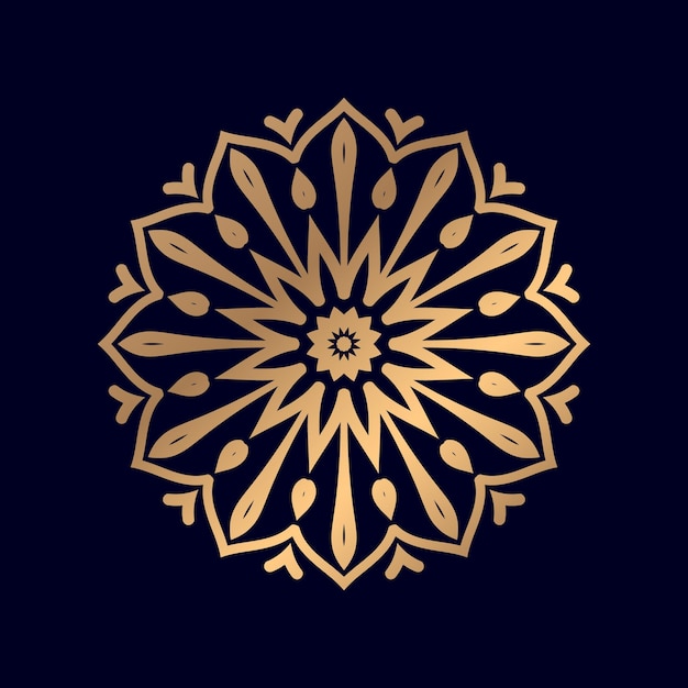 Gradient Islamic Pattern Mandala Design illustration