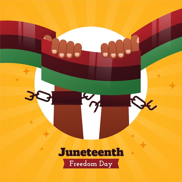 Gradient juneteenth illustration