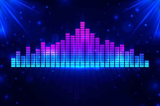 Vector gradient karaoke background