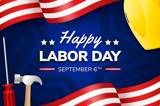 Gradient labor day background