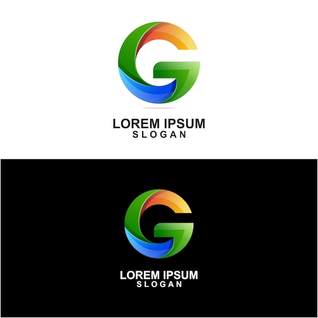 Gradient letter g logo