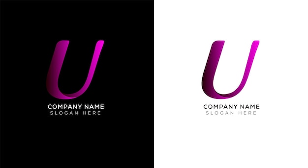 Gradient letter a logo design