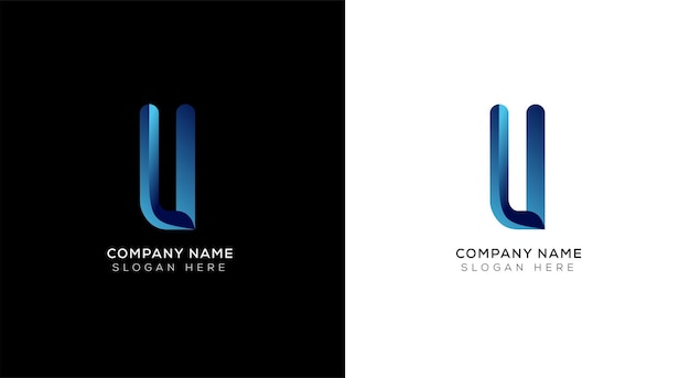 Gradient letter a logo design