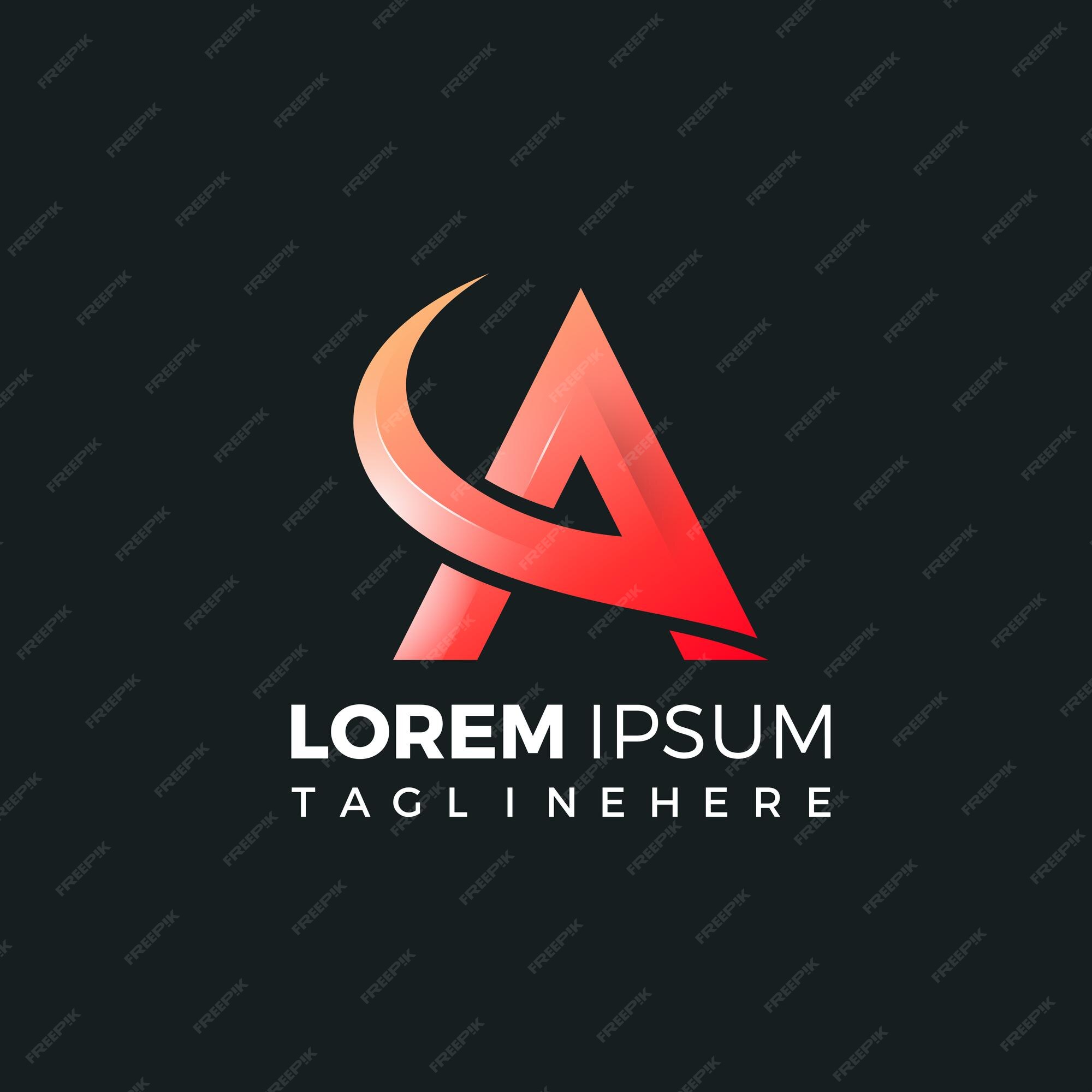 Premium Vector | Gradient a letter modern logo template