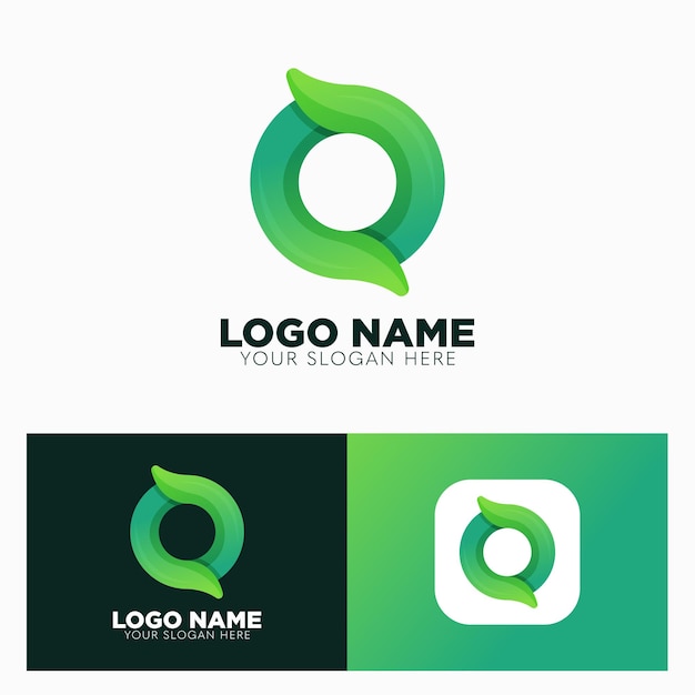 Gradient Letter O logo