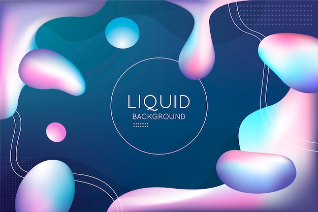 Gradient liquid abstract background