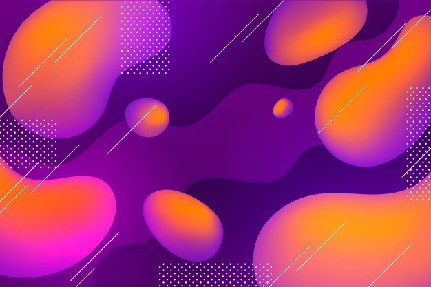 Vector gradient liquid abstract background