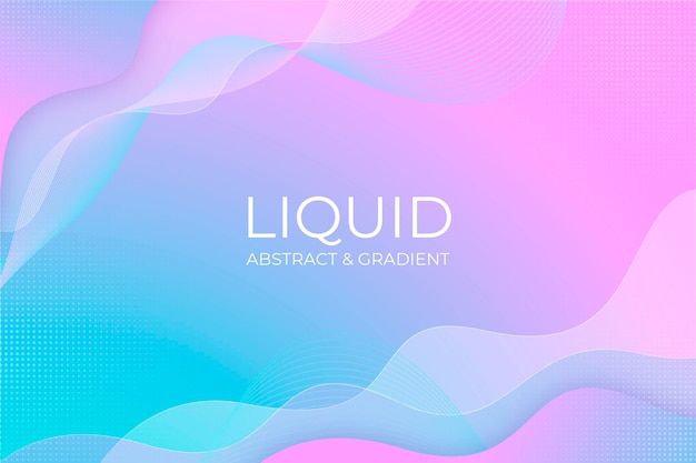 Gradient liquid abstract background