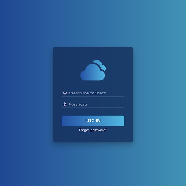 Gradient Login Form