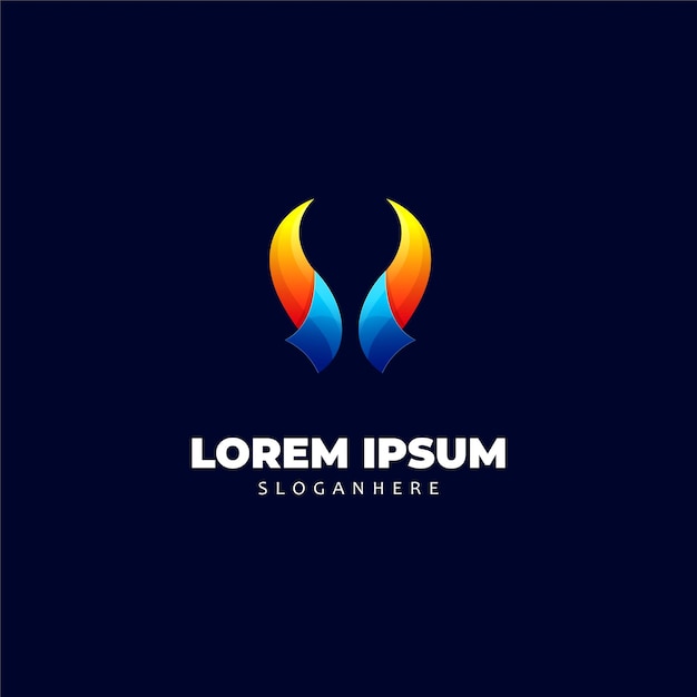 GRADIENT LOGO COLORFUL SIMPLE HORN