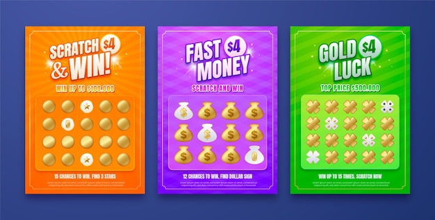 Vector gradient  lottery ticket collection