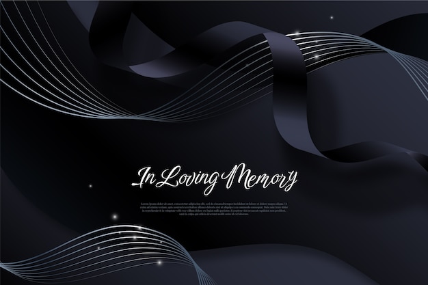 Vector gradient in loving memory background