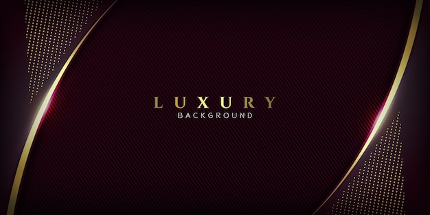 Gradient luxury backgrounds with gold shape on the side