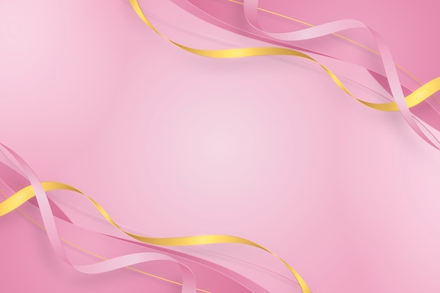 Vector gradient luxury ribbon background