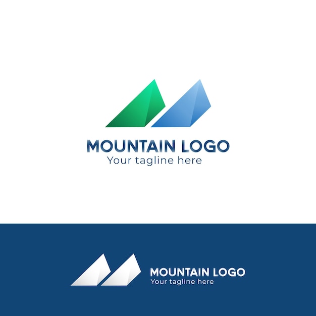 Gradient m logo template