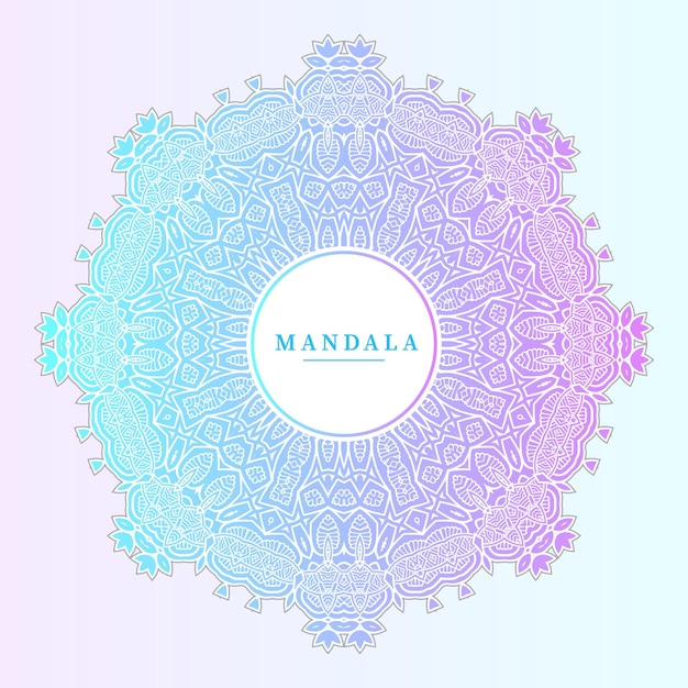 gradient mandala vector for beautiful design