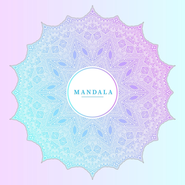 gradient mandala vector for beautiful design